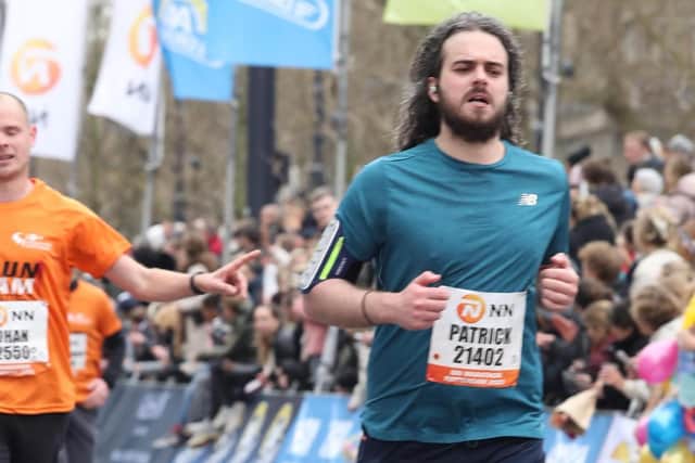 Patrick McCallion taking part in the Rotterdam Marathon
