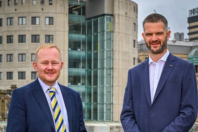 Oliver Holdsworth (left) and Mathew Bower have been promoted in Walker Singleton's commercial and industrial team