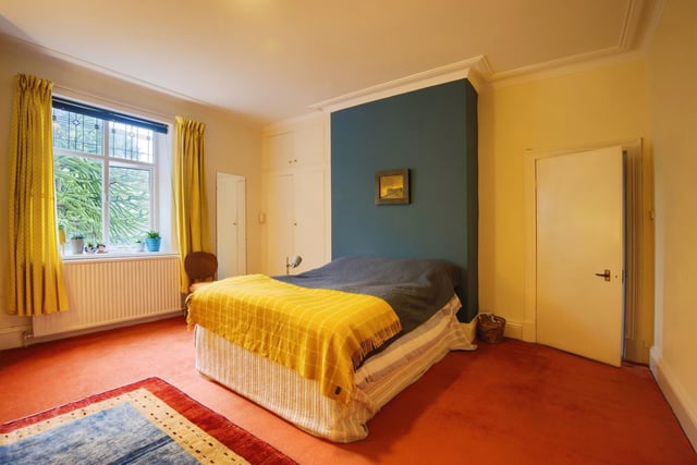 One of the spacious double bedrooms that are split over two floors.