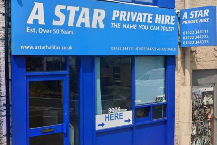 A Star Private Hire in Halifax can be reached on 01422 344111.