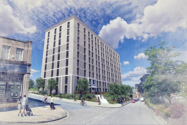 An artist’s impression of how the Placefirst homes scheme at Cow Green, Halifax, may look