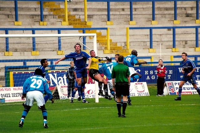 Town v Man City in a pre-season friendly on July 21, 2001