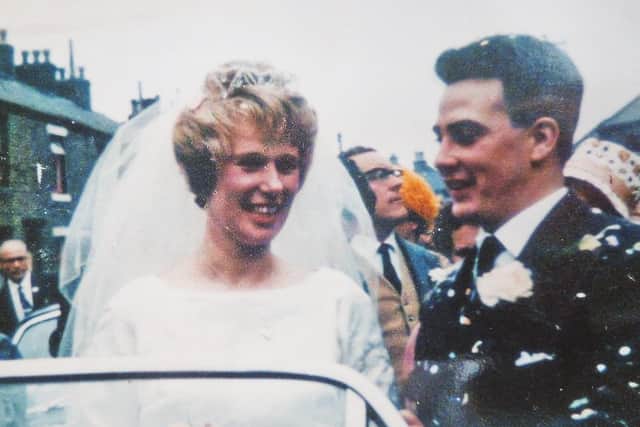 Syliva and Brian Collins on their wedding day in 1963.
