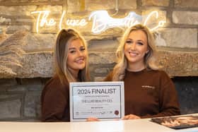 Georgina Tinker and Amy Hirst at The Luxe Beauty Co, beauty salon in Ripponden, have been shortlisted for Best New Salon of the year in the UK