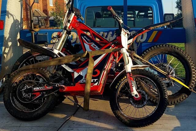 The bikes seized by police in Illingworth, Halifax