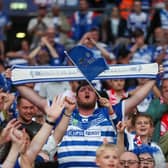 Halifax Panthers supporters enjoying their day out at Wembley