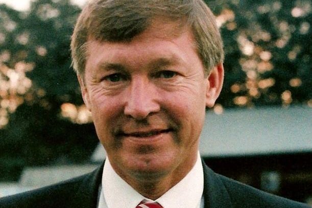 Alex Ferguson brought his Manchester United team to The Shay