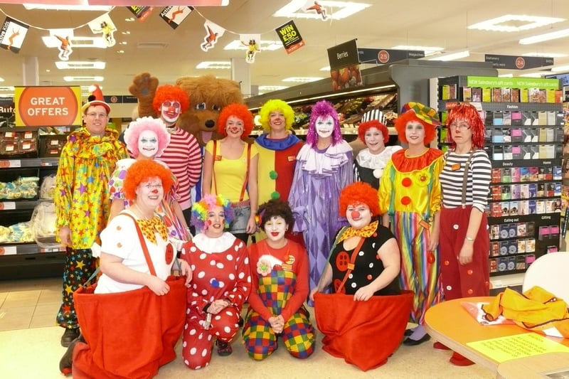 Staff at Sainsbury's Brighouse back in 2009