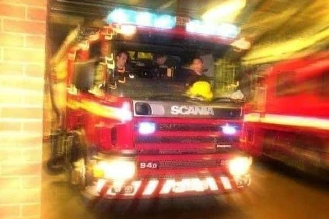 Crews from four fire stations attended to tackle a house fire in Ovenden