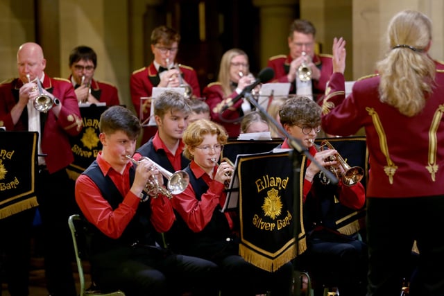 Elland Silver Band's Christmas shows on Saturday. Picture: Lorne Campbell / Guzelian