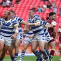 New Halifax Panthers head coach Liam Finn was 'proud of the town' after the 12-10 1895 Cup Final victory over Batley Bulldogs at Wembley. (Photo by Simon Hall.)