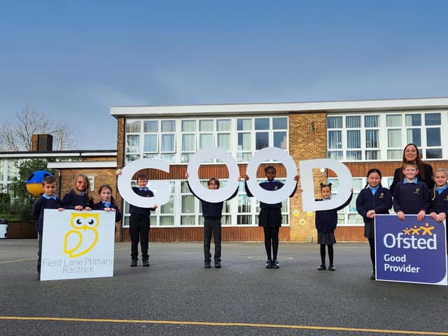 Field Lane Primary School in Rastrick has been rated 'Good' by Ofsted