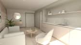 How one of the rooms will look