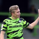 Jack Evans in action for Forest Green Rovers