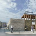 Artists’ impressions of the new permanent Brighouse Market.
