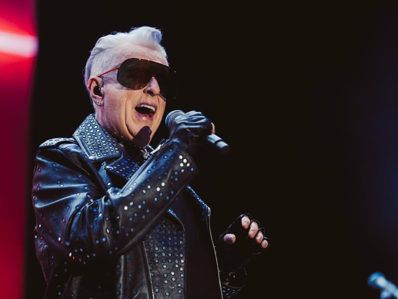 Holly Johnson delivered a stunning show at the historic Halifax venue that mixed hits from his time with his ground-breaking band and solo career.