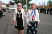 The mayors of Hebden Royd and St Pol-sur-Ternoise lead the cermony