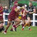 Seb Jeffers scored a try on his Heath debut. Pic: Bev Clough
