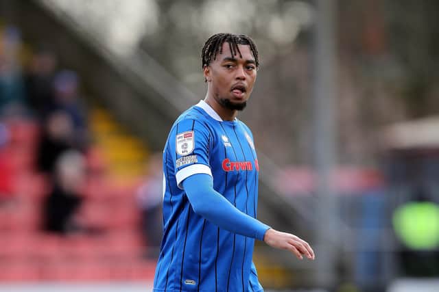 Aldershot loanee Tahvon Campbell, who has previously been on loan at Halifax. Photo: Getty Images