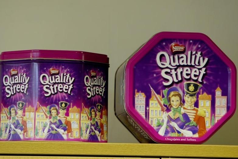 The Quality Street tins back in 2005.