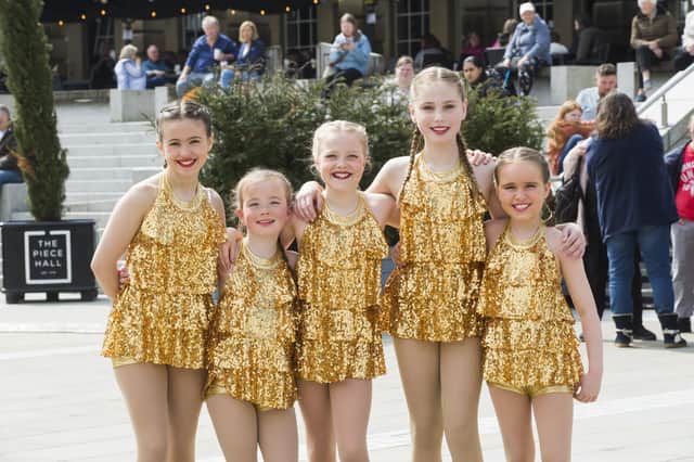 From Miss Stacey's School of Dance, from the left, Amelia Brown, 11, Chloe Ward, nine, Imogen Clarke, 10, Olivia Thomas, 11, and Amelia Jackson, eight.