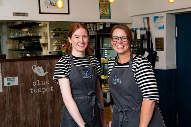 Charlotte and Lisa Thwaites from The Blue Teapot in Mytholmroyd