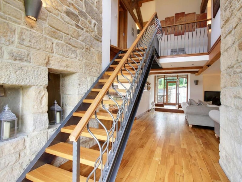 Open plan living space.