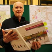 Calderdale Friends of the Earth co-ordinator Anthony Rae pictured at a public consultation for building on green belt.
