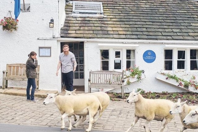 The Old Bridge Inn in Ripponden saw some drama during series five when a group of sheep high on cannabis caused chaos in the village.
