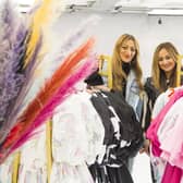 Sisters who have launched online fashion brand Coco Loves Boo Melania and Vittoria Defelice.