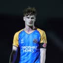 NORTHAMPTON, ENGLAND - NOVEMBER 11: Tommy McDermott of Shrewsbury Town in action during the Vertu Trophy match between Northampton and Shrewsbury Town at Sixfields on November 11, 2025 in Northampton, England. (Photo by Pete Norton/Getty Images)