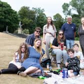 The Coughlan family at the community picnic at People's Park, Halifax.
