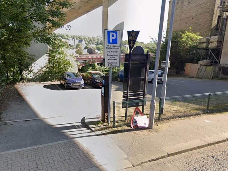 Long stay pay and display car park. Charging times are Monday to Saturday. 8am to 6pm (pay and display charges do not apply on official bank holidays). 50p an hour up to 5 hours, £2.50 over six hours. Saturday charge is £1 all day.