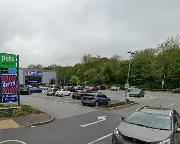 If permission is granted, the electric vehicle charging spaces will be in the car park serving the B&M Bargains and Pets at Home stores at Bradford Road, Brighouse. Picture: Google