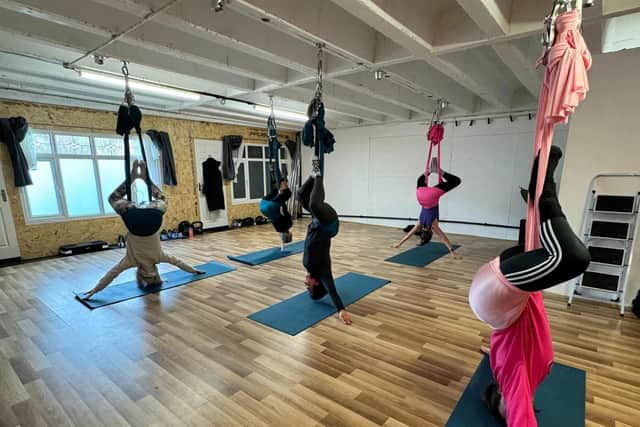 Adult classes which now include aerial silks, aerial hammock, aerial yoga and aerial hoop.
