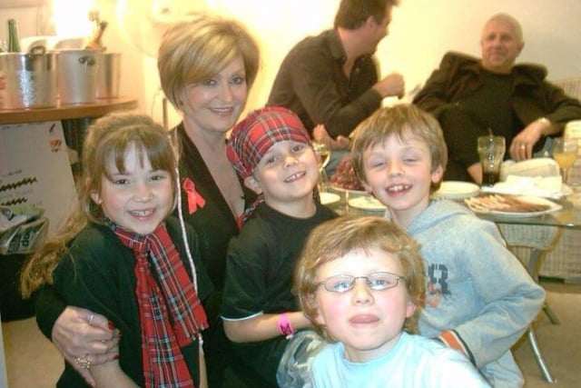 Linda Bradshaw shared this photo of when her children met Sharon Osbourne
