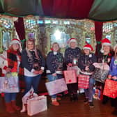 Calderdale Lighthouse and Focus4Hope at last year's donated Christmas gift wrapping session at The Piece Hall