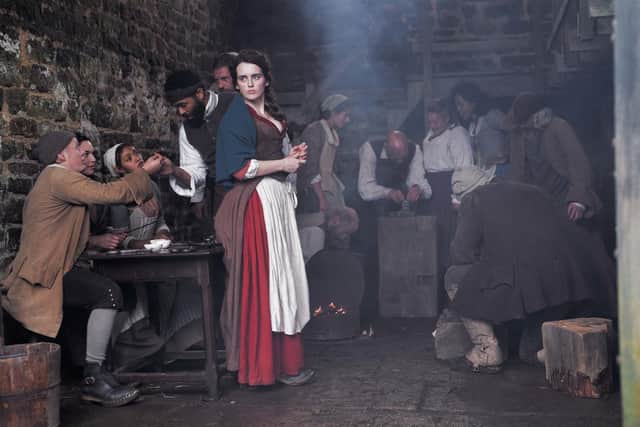 The Gallows Pole:  Sophie McShera as Grace Hartley in the BBC TV adaptation of the novel by Calder Valley author Ben Myer's on the Cragg Vale Coiners story.
Picture: BBC/Element Pictures (GP) Limited/Objective Feedback LLC/Dean Rogers