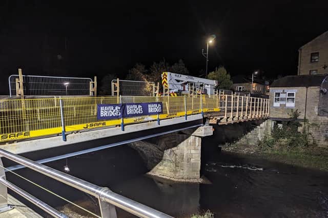 The work, which is being carried out by Jackson Civil Engineering, involved a large crane and was carried out overnight to minimise disruption.