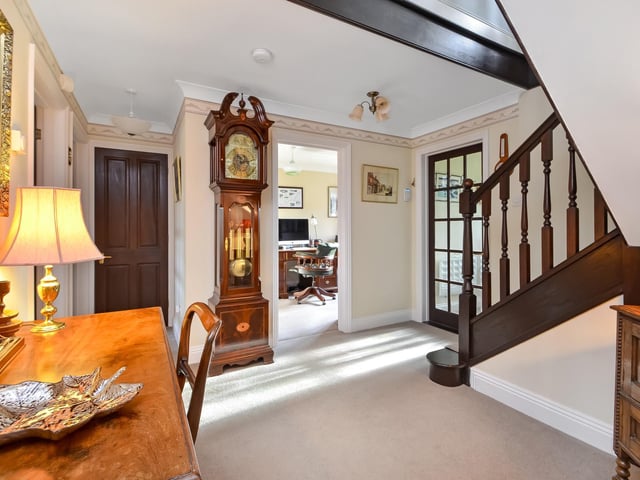 The six bedroom home Hiltonbury in Denmead is on the market for £1.5m. It is listed by Fine and Country.