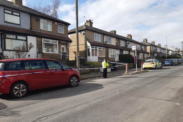Police have taped off two houses on Gibraltar Road in Halifax