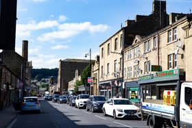 Traffic in Sowerby Bridge.