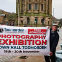 Ian Wright, left, president of Todmorden Photographic Society, and Doug Wright, competion secretary, outside Todmorden Town Hall