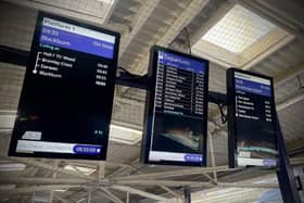 The new full colour screens being installed across Northern stations