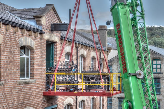 Calderdale Industrial Museum is welcoming the return of the machines, which were lifted into the top floor of the venue by a large crane.
