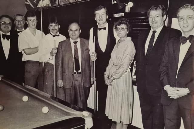 Steve Davis is one of the snooker stars who has visited Halifax Snooker Club over the years