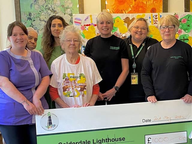 The fundraiser at Lee Mount care home