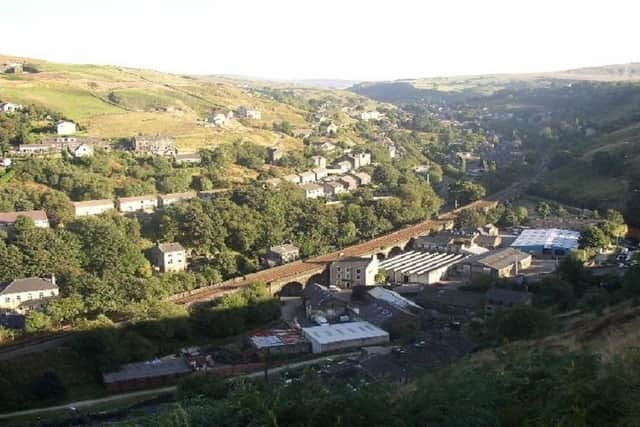 A view from the hills of Gauxholme and the Walsden Valley near Todmorden
