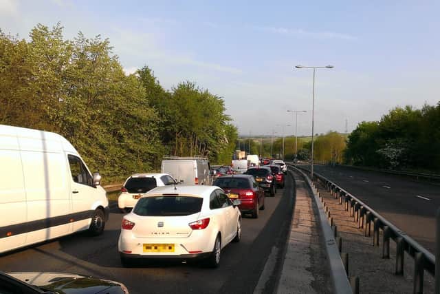 Traffic in Calderdale.
