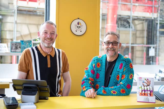 Greg Baker and Mark Leith have at Craft and Canvas, Carlton St, Hebden Bridge